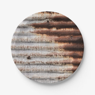 Vintage Rusty Pappteller