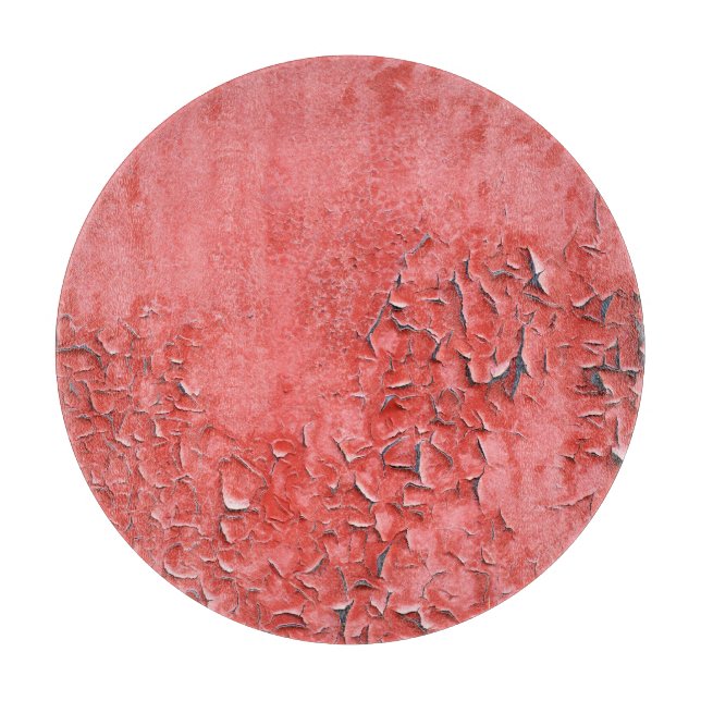 Vintage, rutschige Eisenwand Textur Schneidebrett (Vorderseite)