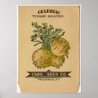 Vintage Saatgutpackungen Poster