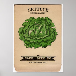 Vintage Saatgutpackungen Poster