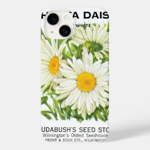 Vintage Saatpackung Kunst, Shasta Daisy Blume Case-Mate iPhone 14 Hülle