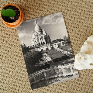 Vintage Sacré-Coeur de Montmartre in Paris Foto Postkarte