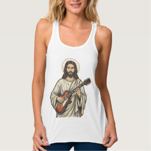 Vintage Sacred Guitarist Gravur Shirt Design_1