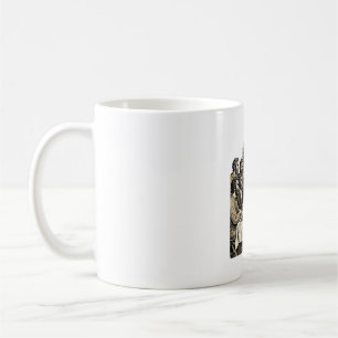 Vintage Sacred Supper Stich Religious Art Shir Kaffeetasse