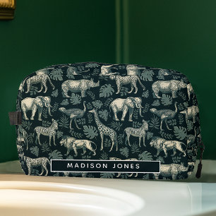 Vintage-Safari Afrikanische Tiere Waschbeutel