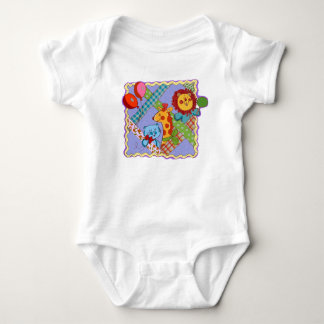 Vintage Safari Animals Baby Bodysuit Strampler