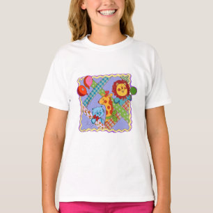 Vintage-Safari-Tiere Baby-Bib T-Shirt