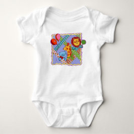 Vintage-Safari-Tiere Baby-Body Baby Strampler