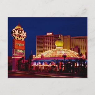 Vintage Sahara Hotel Las Vegas Postkarte
