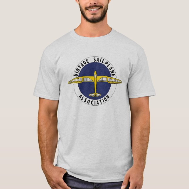 Vintage Sailplane Vereinigungs-Einzelteile T-Shirt (Vorderseite)