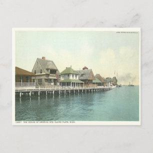 Vintage Sainte Claire Flats Detroit Michigan Postkarte
