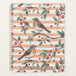 Vintage Sakura Cherry Blossom & Bird Ästhetik 7 Planer