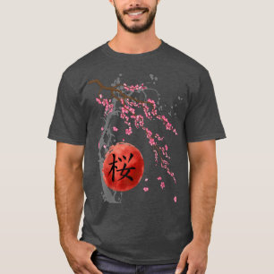 Vintage Sakura Kirschblüten Japanischer Frühling T-Shirt
