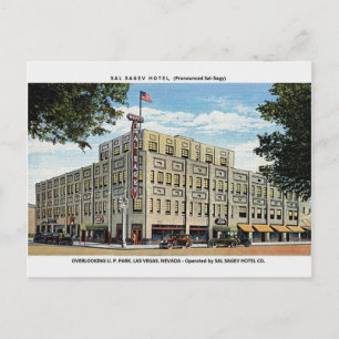 Vintage Sal Sagev Hotel Las Vegas Postkarte