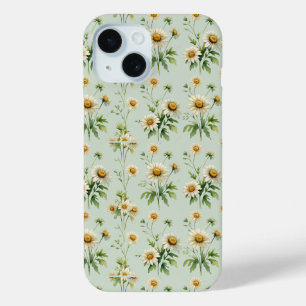 Vintage-Salbei-grüne Gänseblümchen-Handyhülle Case-Mate iPhone Hülle