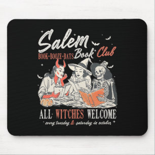Vintage Salem Buchclub Hexenhaft Hexe Gruselige Ja Mousepad