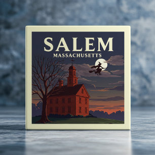 Vintage Salem Massachusetts Fliese
