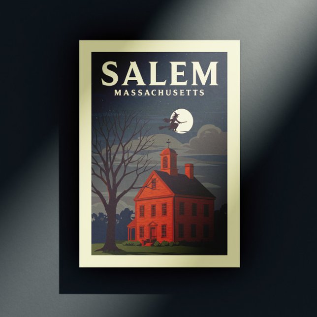 Vintage Salem Massachusetts Postkarte (Von Creator hochgeladen)