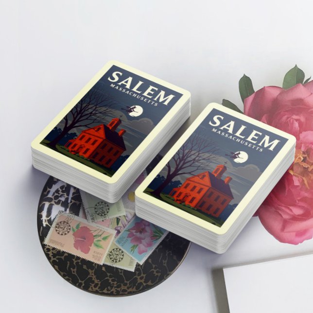 Vintage Salem Massachusetts Spielkarten (Von Creator hochgeladen)