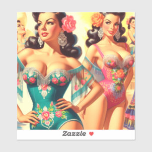 Vintage Salsa-Buttone Aufkleber