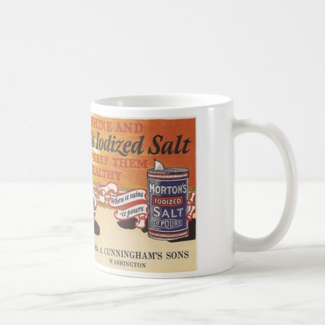 Vintage Salz-Anzeige Washington, Iowa Tasse (Rechts)