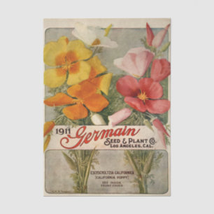 Vintage-Samenkatalog 1911 Germain Kalifornischer M Seidenpapier
