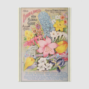 Vintage-Samenkatalog Conard 1900 Rosen und Blumen Seidenpapier