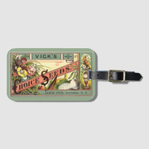 Vintage-Samenpaket-Etikettenkunst, Vick's Choice S Gepäckanhänger
