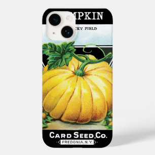 Vintage-Samenpaket-Label-Kunst, Halloween-Kürbis Case-Mate iPhone 14 Hülle