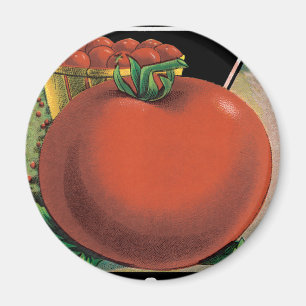 Vintage-Samenpaket-Label-Kunst, Tomate Pomodoro Magnet