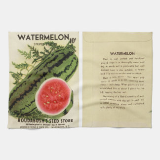 Vintage-Samenpaket Wassermelone Tea Towel Geschirrtuch