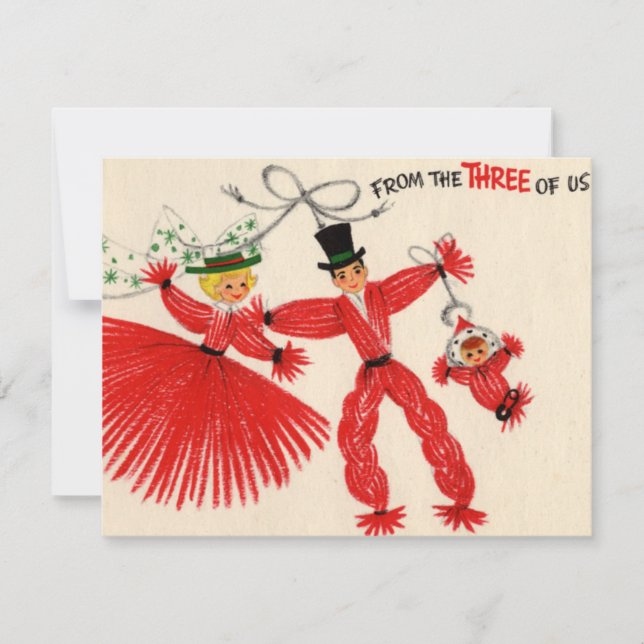 Vintage Sammelkarte Feiertagskarte (Vorderseite)