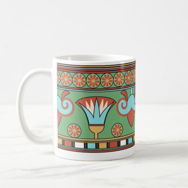 Vintage Sammlung ägyptischer Ornamente Kaffeetasse (Links)