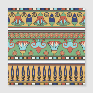 Vintage Sammlung ägyptischer Ornamente Magnetkarte