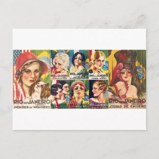 Vintage Sammlung Rio de Janeiro Postkarte