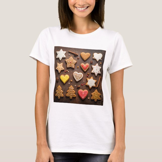 Vintage-Sammlung von Lebkuchenplätzchen  T-Shirt (Vorderseite)