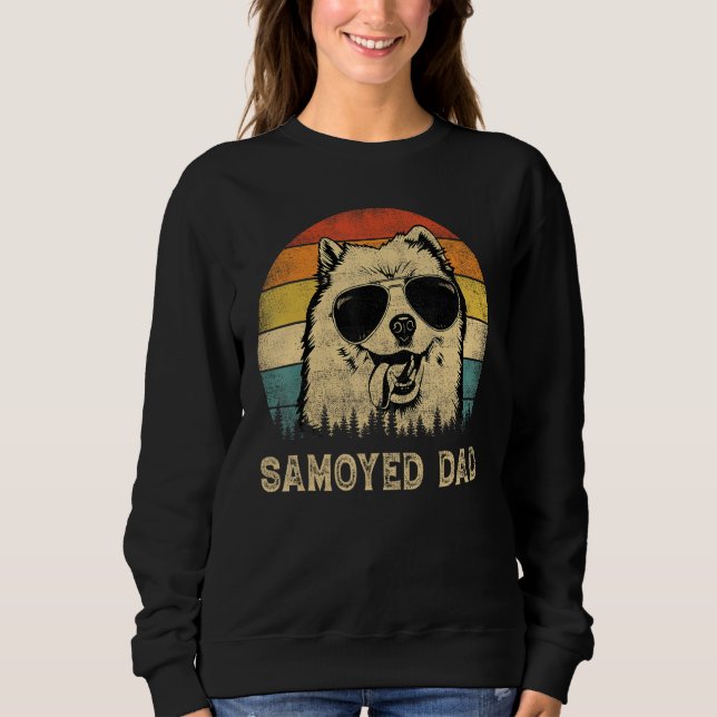 Vintage Samoyed Dad Dog  Father s Day Tee (Vorderseite)