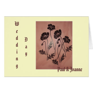 Vintage Samt-Mohnblumen