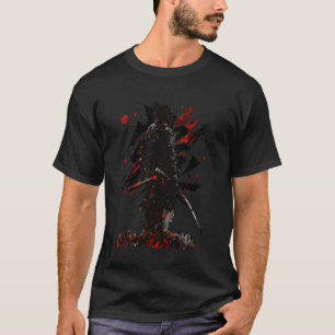Vintage-Samurai-Krieger Retro-Japanischer-Bushido- T-Shirt
