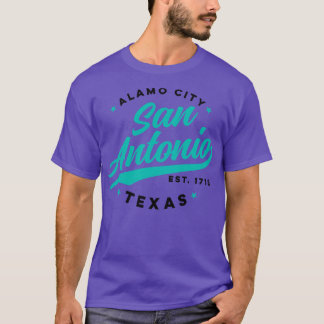 Vintage San Antonio Alamo City Texas Türkis USA 1 T-Shirt