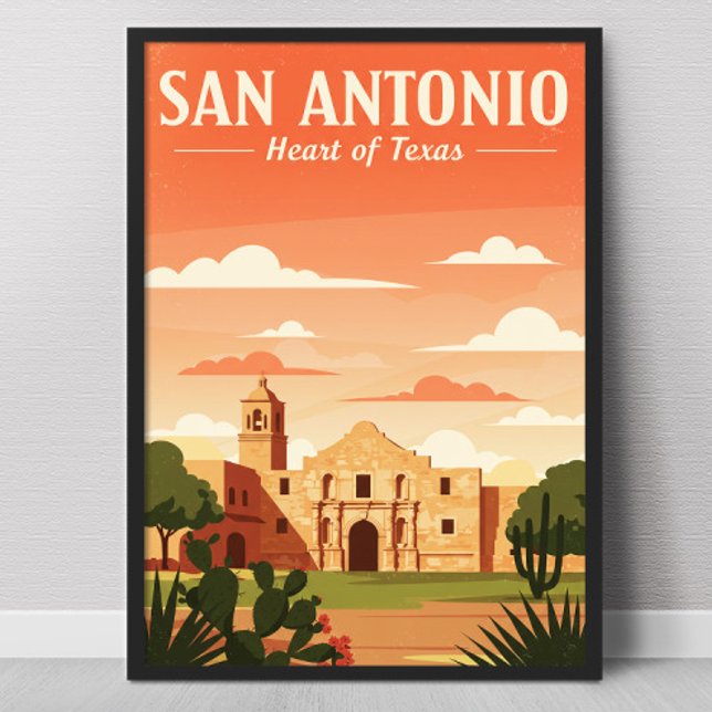 Vintage San Antonio Poster (Von Creator hochgeladen)