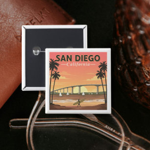 Vintage San Diego Kalifornien Button