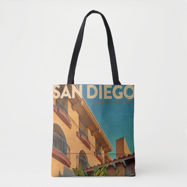 Vintage San Diego Tote Bag (Vorderseite)