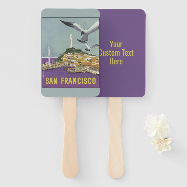 Vintage San Francisco Fächer (Vorne und Hinten)