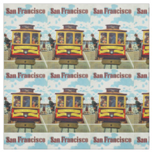 Vintage-San Francisco individuell anpassbarer Stof Stoff