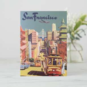 Vintage-San Francisco-Kabelloseifen-Hausparty Einladung