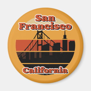 Vintage San Francisco Kalifornien Magnet