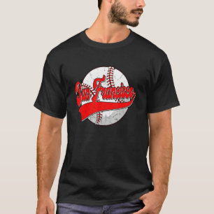Vintage San Francisco-Stadtlandschaft Baseball M T-Shirt