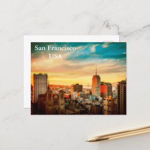 Vintage San Francisco USA Reise Tourismus Postkarte