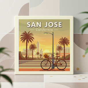 Vintage San Jose Kalifornien Fliese